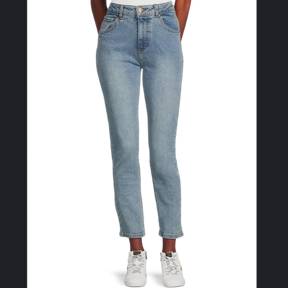 Cavalli Class High Rise Cropped Jeans Denim 27 NWT